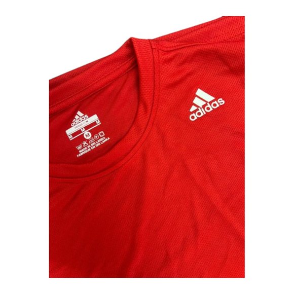 Adidas Men's Dry Fit Red Short Sleeve Training T-Shirt Size Small - Picture 2 of 5